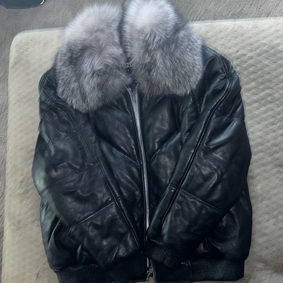 Luxurious Immaculate condition Genuine Leather Quilted Bomber